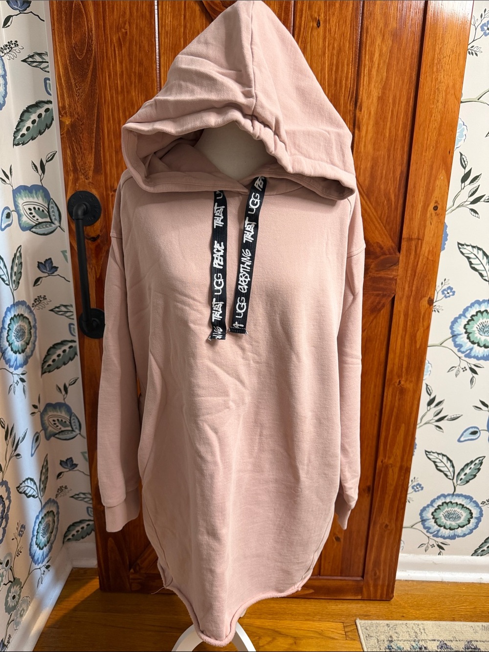 UGG Aderyn Oversized Hoodie Dress Clay Pink Athleisure Cozy Size Medium